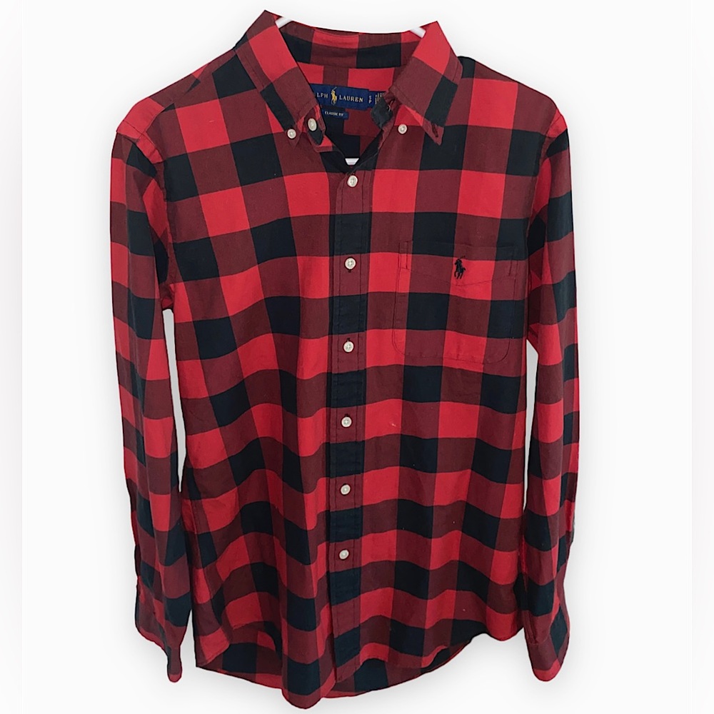 Ralph Lauren- Men’s Classic-Fit Check Oxford Shirt (S)